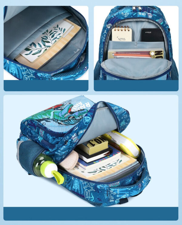 School Backpack Pencil Lunch Bag 3in1 for Boys and Girls Kids - Image 20