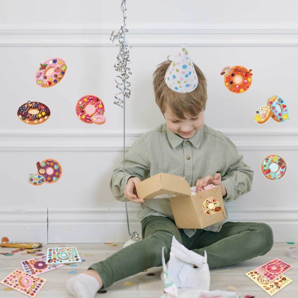 32 Sheets Donuts Make Your Own Stickers for Kids
