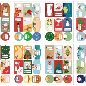 36 Sheets Christmas Stickers for Kids Cards Crafts 324pcs Labels