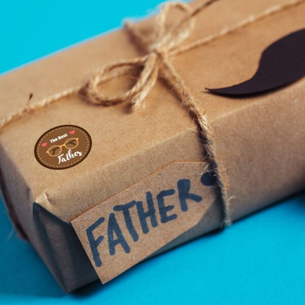 96pcs Father‘s Day Stickers 2 inch Large Round Labels