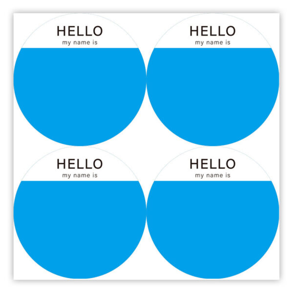 200Pcs Hello Name Tags Hello My Name is Stickers 8cm Round