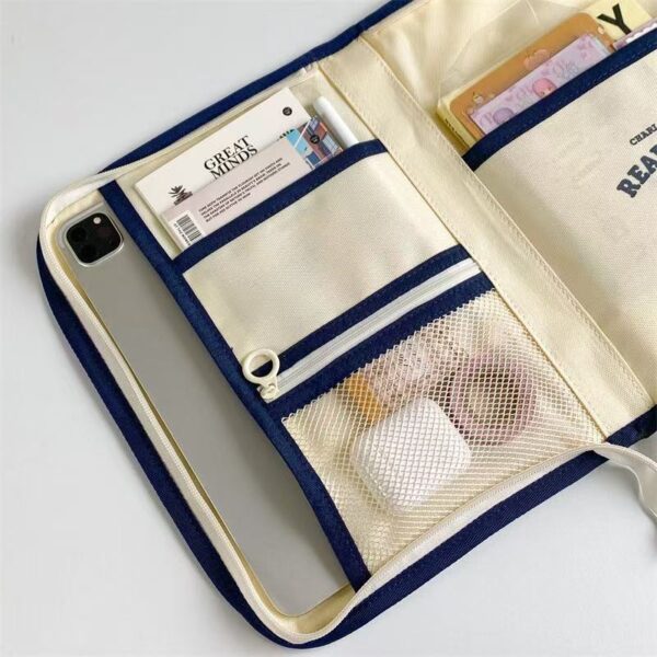 A4 Documents Bag Portfolio Organizer Holder Case for Notebook Ipad Pen - Image 3