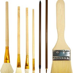 7pcs Pottery Glaze Painting Brushes