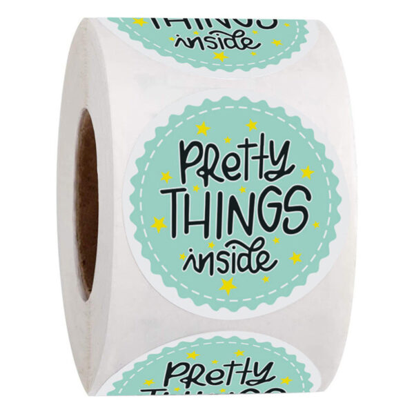 2000pcs Pretty Things Inside Stickers,Round 1 Inch Adhesive Labels
