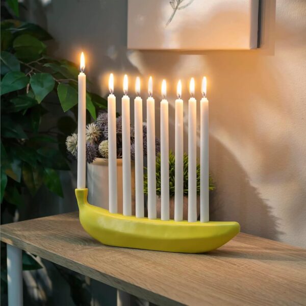 Banana Menorah for Hanukkah Chanukah Candle Holder - Image 2