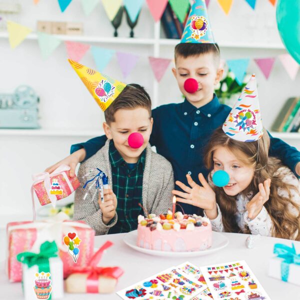 32 Sheets Happy Birthday Party Make Your Own Stickers for Kids