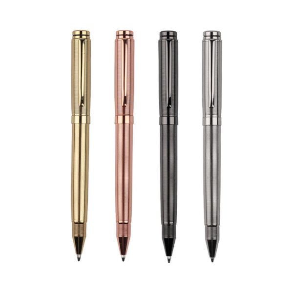 4 Color Metal Business Ballpoint Pen Black Ink