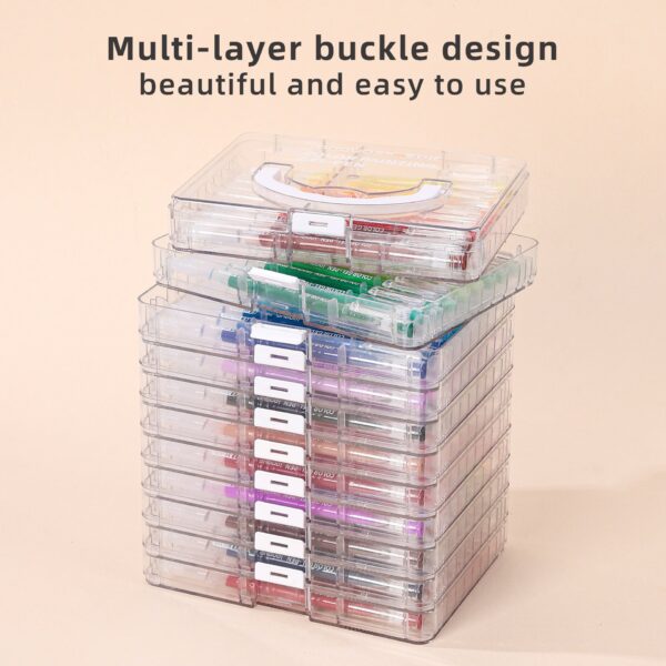 45/72/99-Color Gel Pen Set ?C 0.6mm Fine Tip Multilayer Case Journaling Pens - Image 5