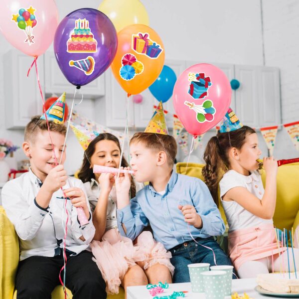 32 Sheets Happy Birthday Party Make Your Own Stickers for Kids