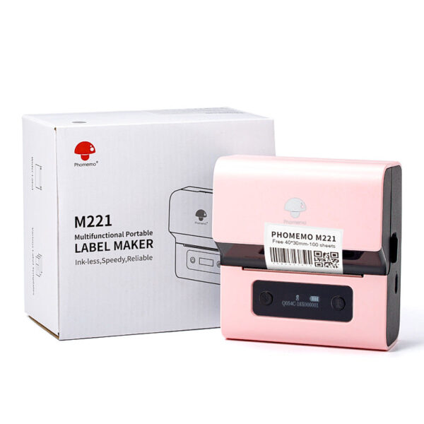 Phomemo M221 Label Makers- 3 Inch Barcode Label Thermal Printer