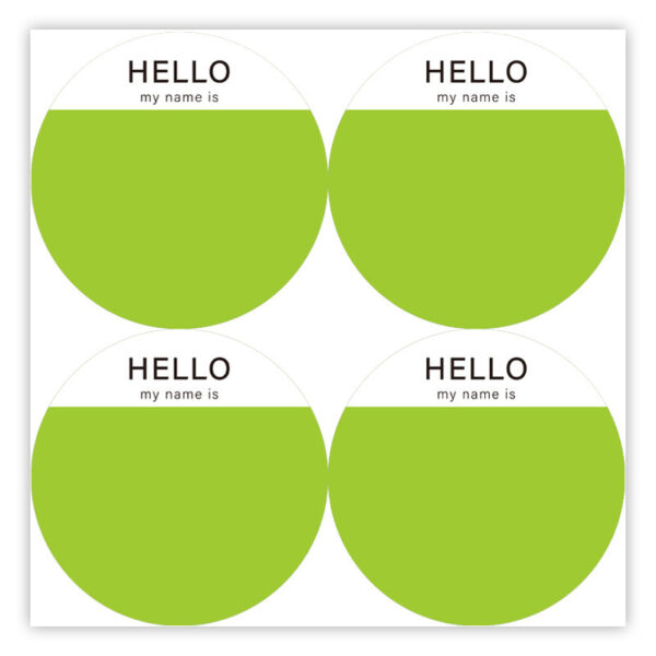 200Pcs Hello Name Tags Hello My Name is Stickers 8cm Round