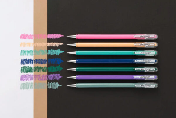 Pentel Mattehop Gel Ink Pen 7 Colors Dream Set - Image 3