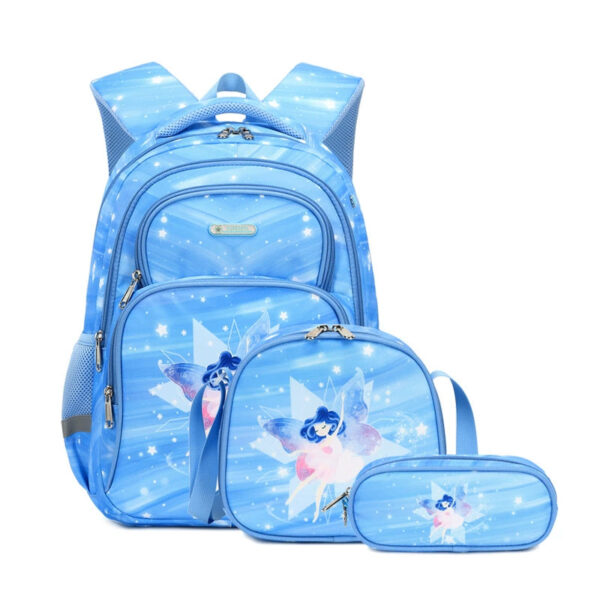 School Backpack Pencil Lunch Bag 3in1 for Boys and Girls Kids - Image 9