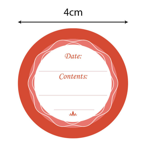 180pcs Food Date Sticker for Jars Waterproof Removable Mark Label 4CM