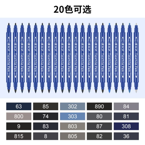 2pcs Denim Color Restore Textile Pen Fabric Repair & Color Touch-Up - Image 2