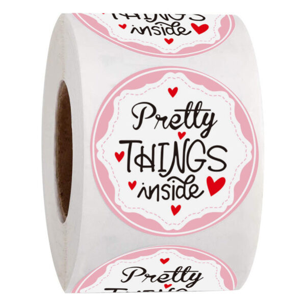 2000pcs Pretty Things Inside Stickers,Round 1 Inch Adhesive Labels