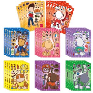 32 Sheets PAW Patrol Make a Face DIY Stickers for Kids