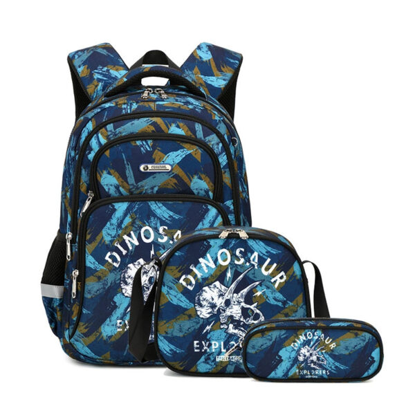 School Backpack Pencil Lunch Bag 3in1 for Boys and Girls Kids - Image 10
