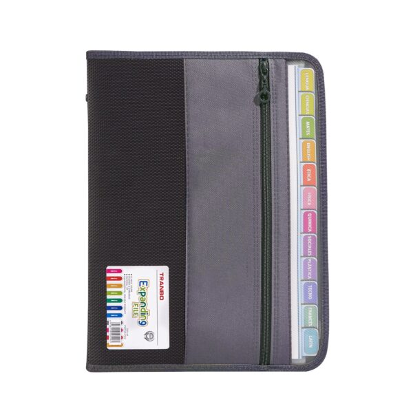 Expanding File Folder Organizer with 13 Pocket Oxford Fabric