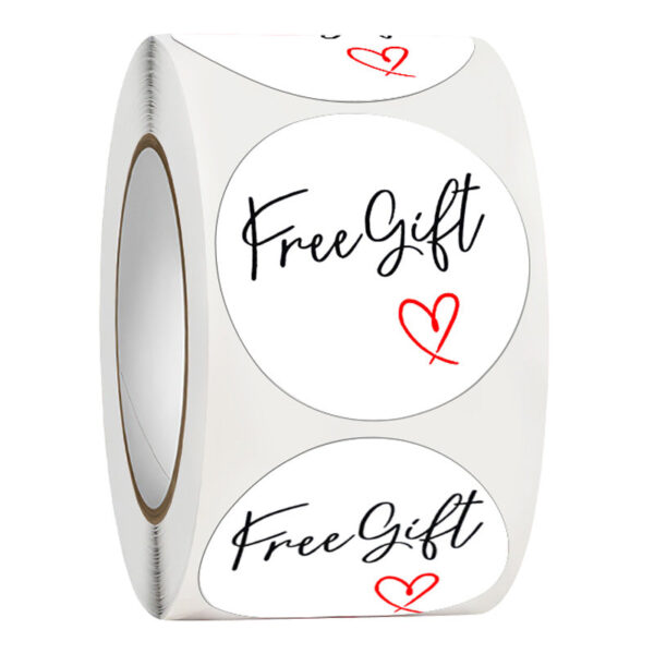 1000pcs Free Gift Self-Adhesive Stickers Labels,1.5 Inch