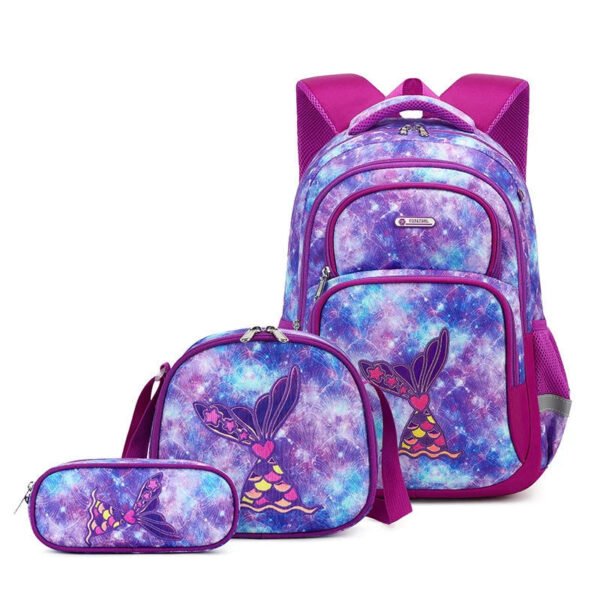 School Backpack Pencil Lunch Bag 3in1 for Boys and Girls Kids - Image 6