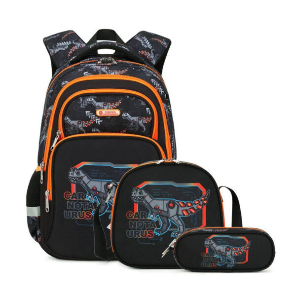 School Backpack Pencil Lunch Bag 3in1 for Boys and Girls Kids - Image 12
