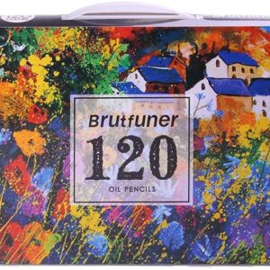 BRUTFUNER 120 PCS Oil Based Classic Colored Pencils Drawing Set