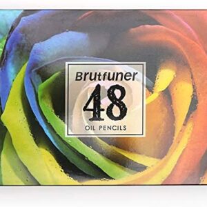 BRUTFUNER 48 Oil Based Artist Colored Pencils Set