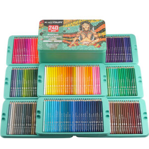 KALOUR 240 Professional Colored Pencils Set for Drawing Sketching Shading Coloring