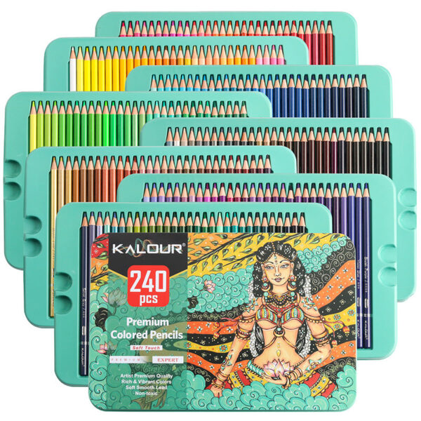 KALOUR 240 Professional Colored Pencils Set for Drawing Sketching Shading Coloring