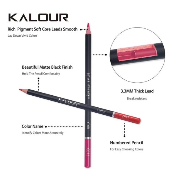 KALOUR 120 Premium Colored Pencils Set for Adult Coloring Books Soft Core