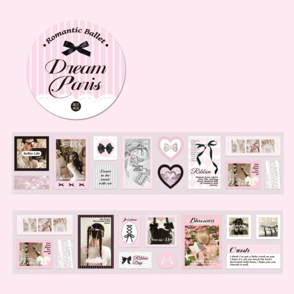 4 Pack Romantic Ballet Stickers for Girls Women Kids - Image 8