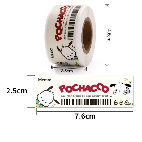 5 Rolls Sanrio Thank You Stickers,1x3 Inch,600 Labels - Image 8