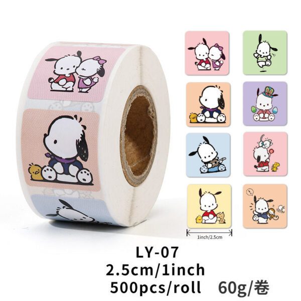 6 Rolls Motivational Sanrio Stickers for Kids 3000pcs 1 Inch - Image 6