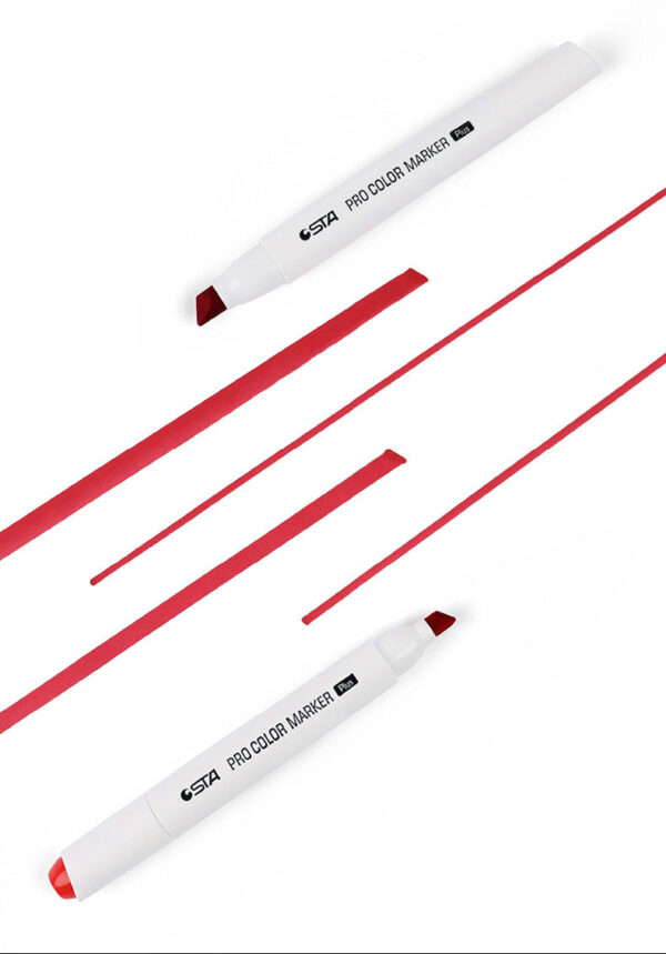 STA Pro Color Marker Plus 48 Gray Tone Alcohol Art Markers with Carrying Bag