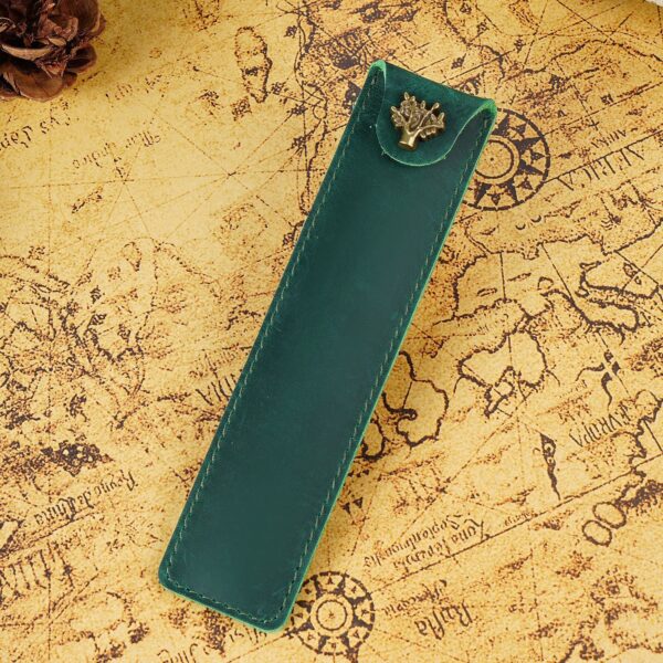 Single Leather Pen Pouch Case Bag