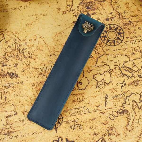 Single Leather Pen Pouch Case Bag