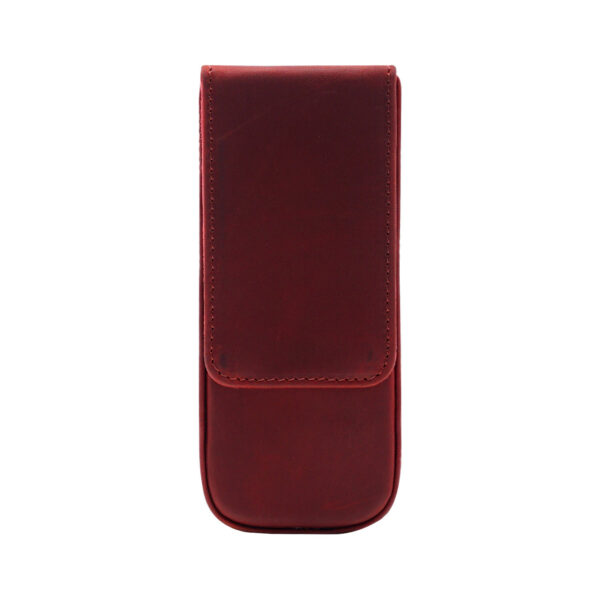 Vintage Leather Pen Case Storage with 3 Slots