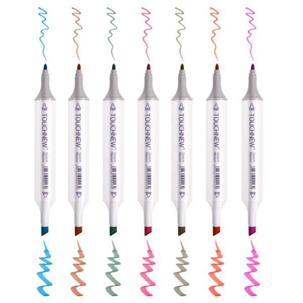 TOUCHNEW Sketch Markers 36 Color Animation Set for Adult Art Drawing Sketching
