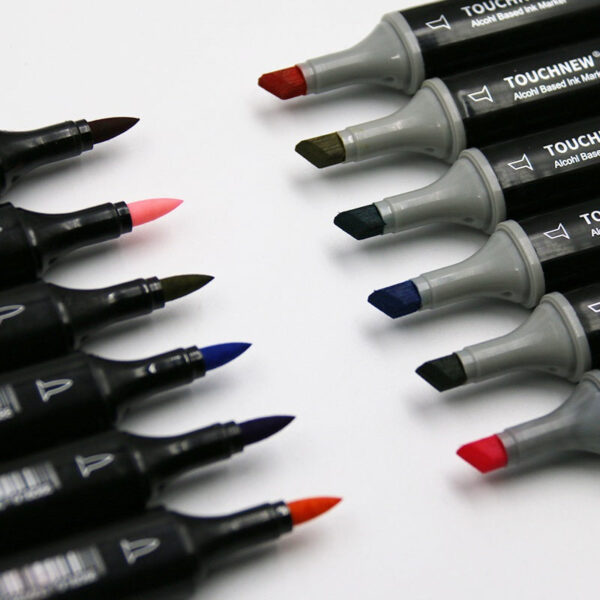 TOUCHNEW 80 Color Dual Tip Alcohol Brush Markers