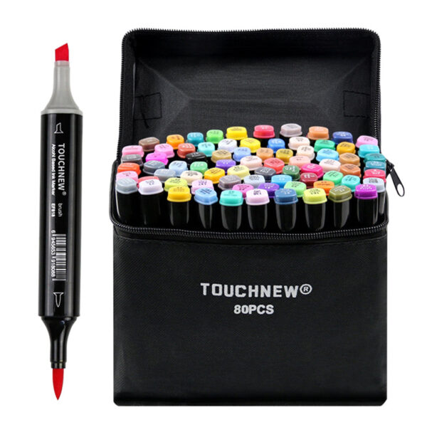 TOUCHNEW 80 Color Dual Tip Alcohol Brush Markers