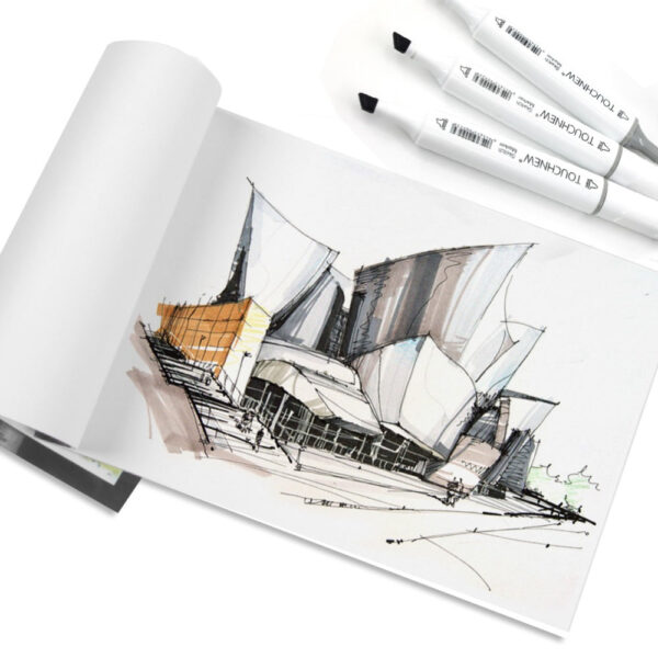 TOUCHNEW Sketch Markers 36 Color Animation Set for Adult Art Drawing Sketching
