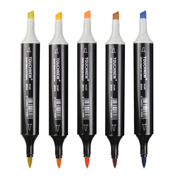 TOUCHNEW 60 Color Dual Tips Alcohol Based Brush Art Markers