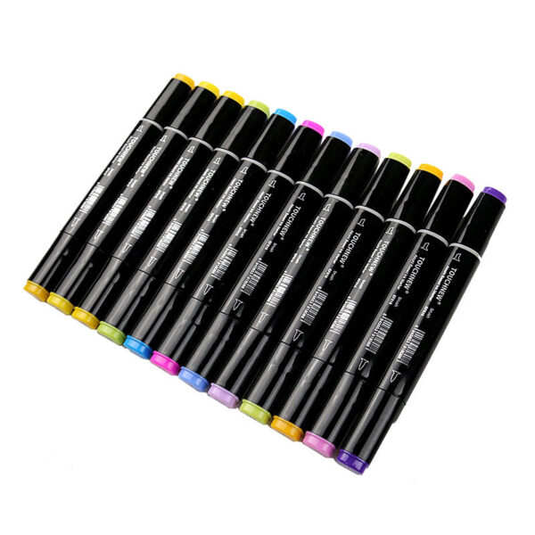 TOUCHNEW 60 Color Dual Tips Alcohol Based Brush Art Markers