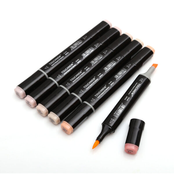 TOUCHNEW 60 Color Dual Tips Alcohol Based Brush Art Markers