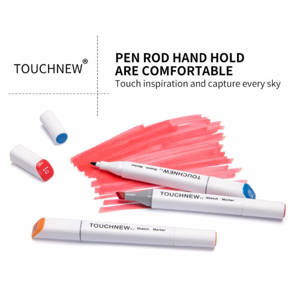 TOUCHNEW T7 80 Colors Alcohol Based Sketch Art Markers Manga Animation