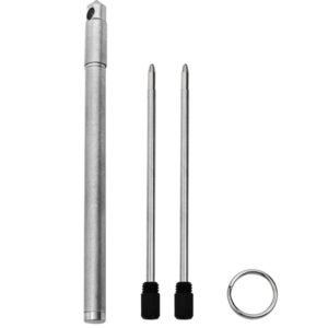 Tactical Keychain Pen Titanium Mini Ballpoint for Survival & Daily Use