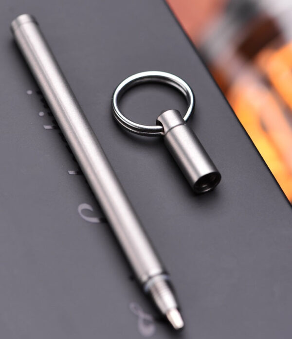 Tactical Keychain Pen Titanium Mini Ballpoint for Survival & Daily Use - Image 5