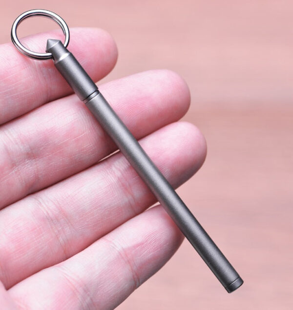Tactical Keychain Pen Titanium Mini Ballpoint for Survival & Daily Use - Image 8
