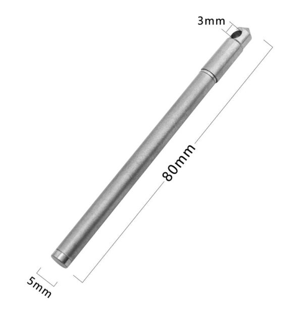 Tactical Keychain Pen Titanium Mini Ballpoint for Survival & Daily Use - Image 4